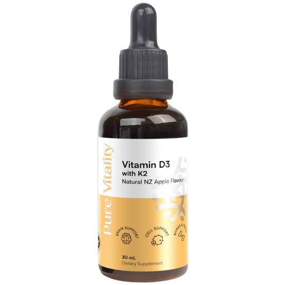 Pure Vitality Vitamin D+K2 Drops